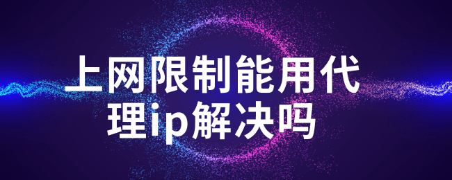 上网限制能用代理ip解决吗.png